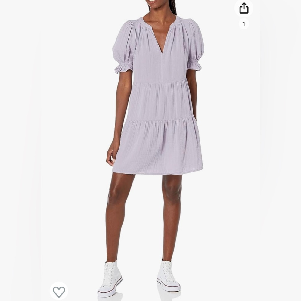 Velvet by Graham & Spencer Women's Clarissa Cotton Gauze Tiered Dress (Small)